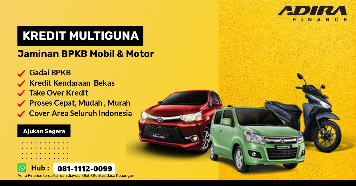 Adira Finance gadai take over mobil motor tanpa BI Checking